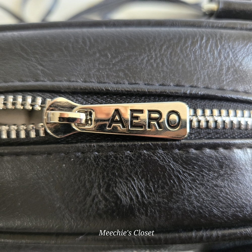 Aeropostale Y2K Studded Bowler Satchel Black Heart Star NWT​ - Picture 11 of 15